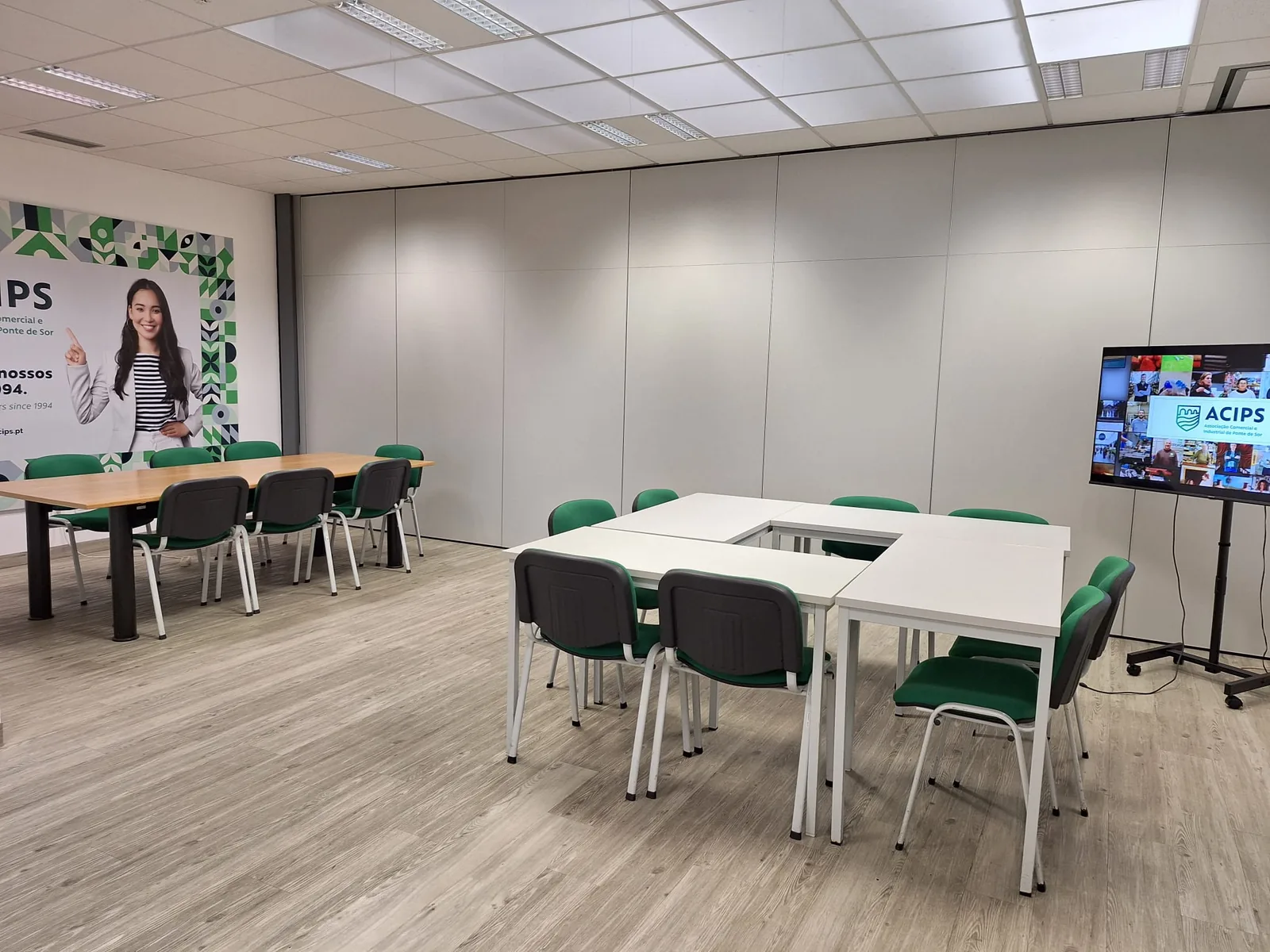 Sala de formação da ACIPS, em Ponte de Sor